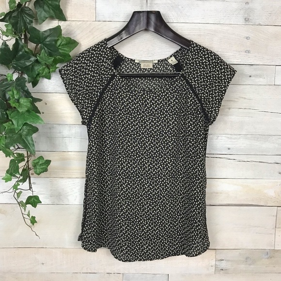 Scotch & Soda Tops - Maison Scotch Bon Chic Black Polka Dot Blouse 2